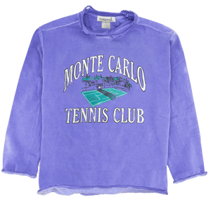 Monte Carlo Tennis Club Crewneck - Violet Monte Carlo Tennis Club Crewneck - Violet