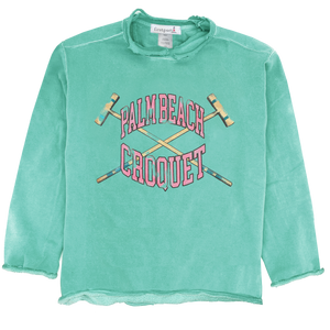 Palm Beach Croquet Crewneck - Seafoam Palm Beach Croquet Crewneck - Seafoam
