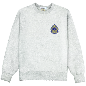 Lunden & Olivia P.S. Crest Crewneck - Ash