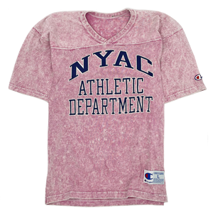 NYAC Athletic Department Pink Acid Wash Football Practice Jersey - Size: Large NYAC Athletic Department Pink Acid Wash Football Practice Jersey - Size: Large