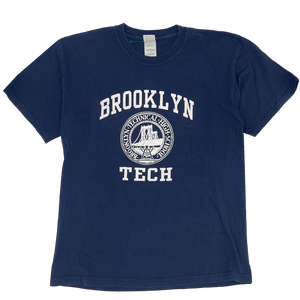 Brooklyn Tech Heavyweight Navy T-shirt - Size: Large