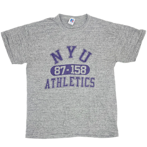 80s NYU 87-158 Athletics T-shirt - Size: M