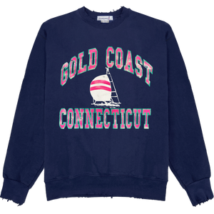 Gold Coast Connecticut Crewneck - Navy Gold Coast Connecticut Crewneck - Navy