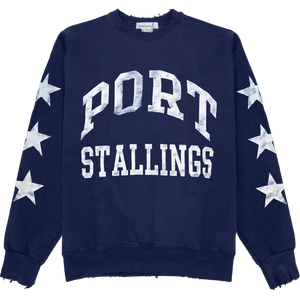 Lunden & Olivia Port Stallings Stars Crewneck  - Navy Lunden & Olivia Port Stallings Stars Crewneck  - Navy