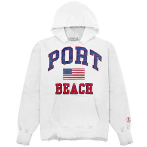 Port��� Beach Hoodie - White