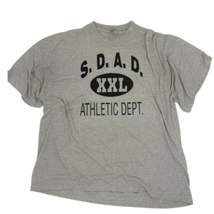 S.D.A.D Athletic Dept. Tee- Size: XXL