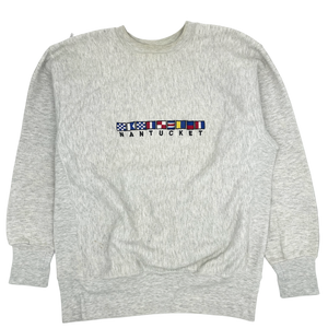 90s Nantucket Flag Crewneck- Size: XL 90s Nantucket Flag Crewneck- Size: XL