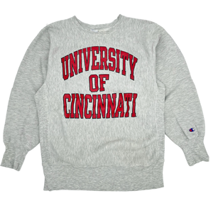 80s University of Cincinatti Champion RW Crewneck- Size: L