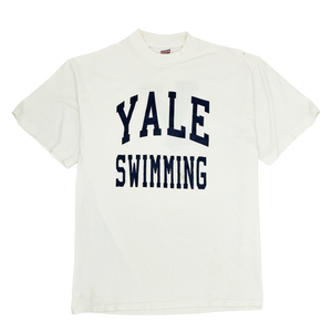 90s Yale Swimming White T-Shirt Size: XL