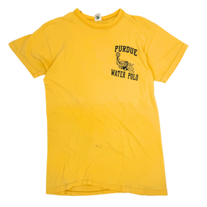 90s Yellow Purdue Water Polo Tee- Size: M