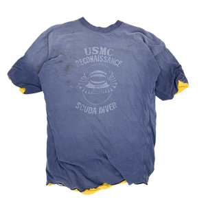 60s USMC Scuba Diver Reversible Tee- Size: M