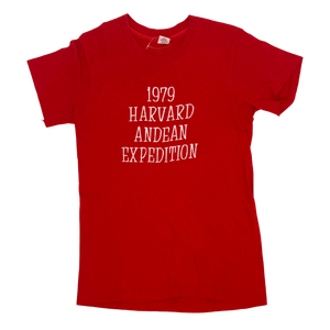 70s Harvard Andean Expedition Tee - Size: S 70s Harvard Andean Expedition Tee - Size: S