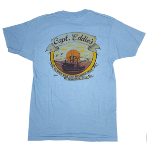90s Capt. Eddie's Seafood and Oyster Bar Tee - Size: L 90s Capt. Eddie's Seafood and Oyster Bar Tee - Size: L