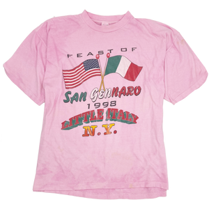 90s San Gennaro Feast Little Italy NYC T-shirt - Size: L