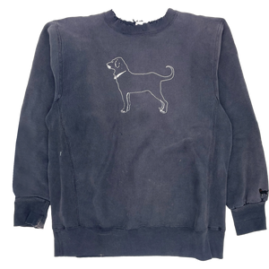 80s Black Dog Martha's vineyard Sunfaded Crewneck - Size: XL