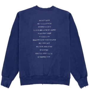 Round the coast Rugged Crewneck - Navy