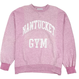 Nantucket Gym Overdye Crewneck - Pink Heather Nantucket Gym Overdye Crewneck - Pink Heather