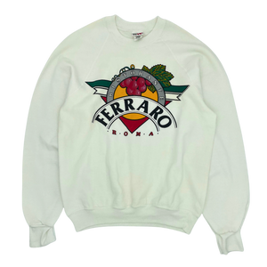 VIntage 80s Ferraro Restaurant Crewneck - Size: XL