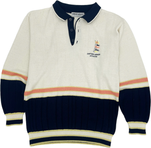 Vintage Giorgio Armani Offshore Knit Colllared Sweater - Size: M