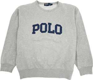Vintage Polo Ralph Lauren Spellout Crewneck - Size: L