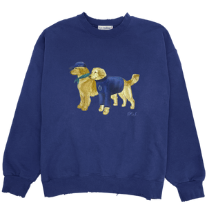 Firstport x Lunden & Olivia Retrievers Crewneck  - Navy (PRE-ORDER)