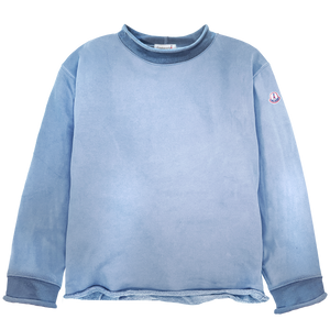 Port Rollneck Sweatshirt - Washed Blue