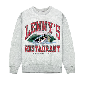Lenny's Boat Scene Rugged Crewneck - Ash