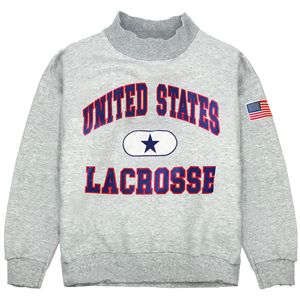 United States Lacrosse Mock neck - Ash