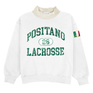 Positano Lacrosse Template Mockneck - White/Cream