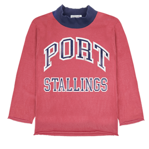 Firstport x Lunden & Olivia Port Stallings Heavy Mockneck Long Sleeve - Crimson