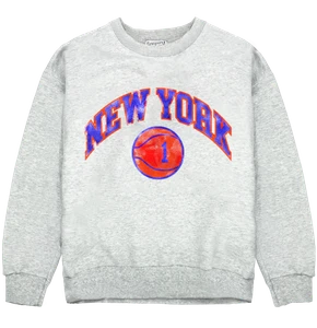 (RESTOCK) - New York Basketball Crewneck - Ash
