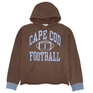 (RESTOCK) - Cape Cod Football Hoodie - Brown