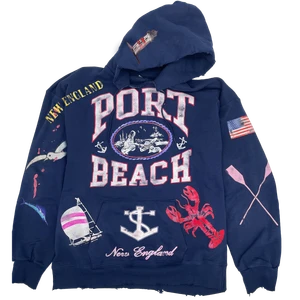 (RESTOCK) - Port Beach Midnight Hoodie - Navy