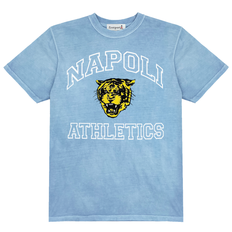 Napoli Athletics Hand-Dyed T-shirt - Light blue