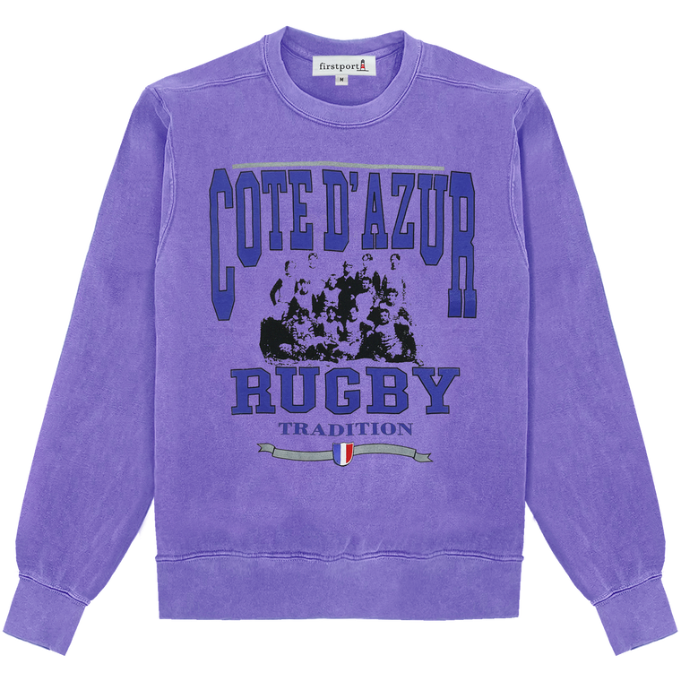 Cote d'Azur Rugby Tradition Crewneck - Violet