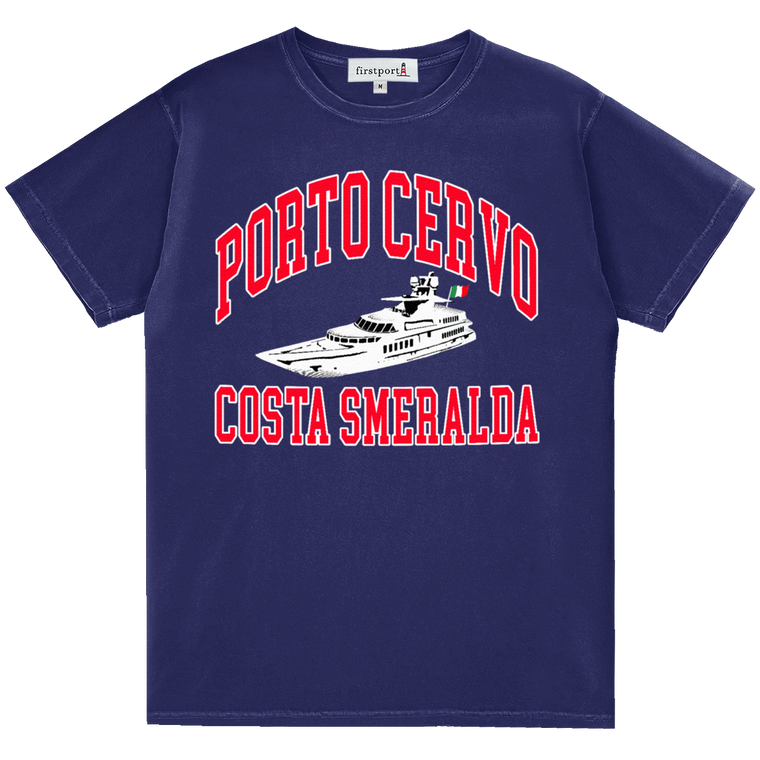 Porto Cervo Costa Smeralda T-Shirt - Navy