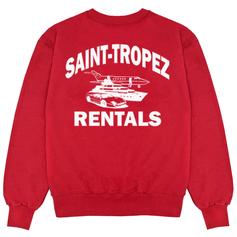 St. Tropez Luxury Rentals Crewneck - Red