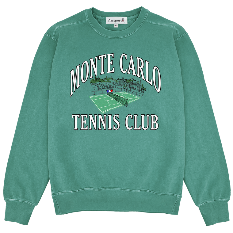 Monte Carlo Tennis Club Crewneck - Spruce