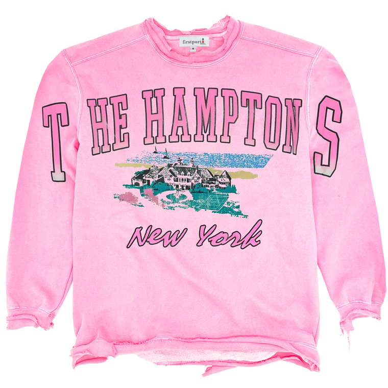 The Hamptons AS 2.0 Waterfront Billboard Crewneck - Pink