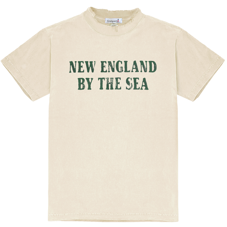 Weathered New England by the Sea T-shirt - Sand