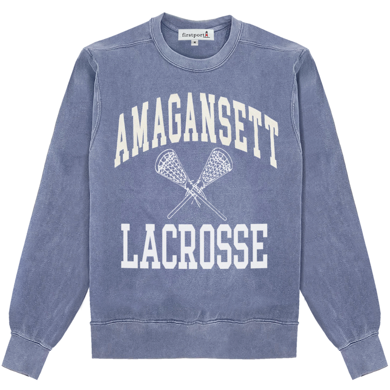 SAMPLE - Weathered Amagansett Crewneck - Blue Jean
