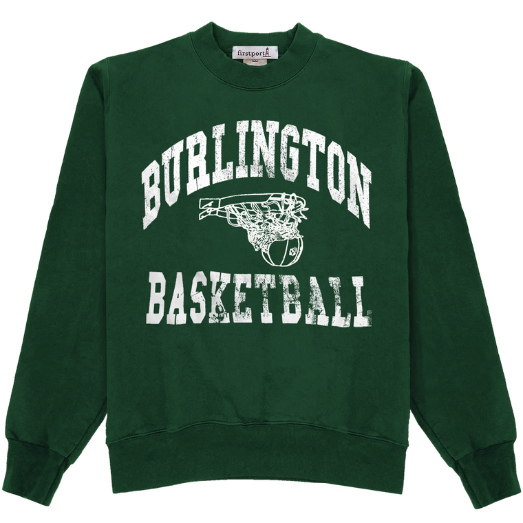 Burlington Basketball Rugged Crewneck - Forest