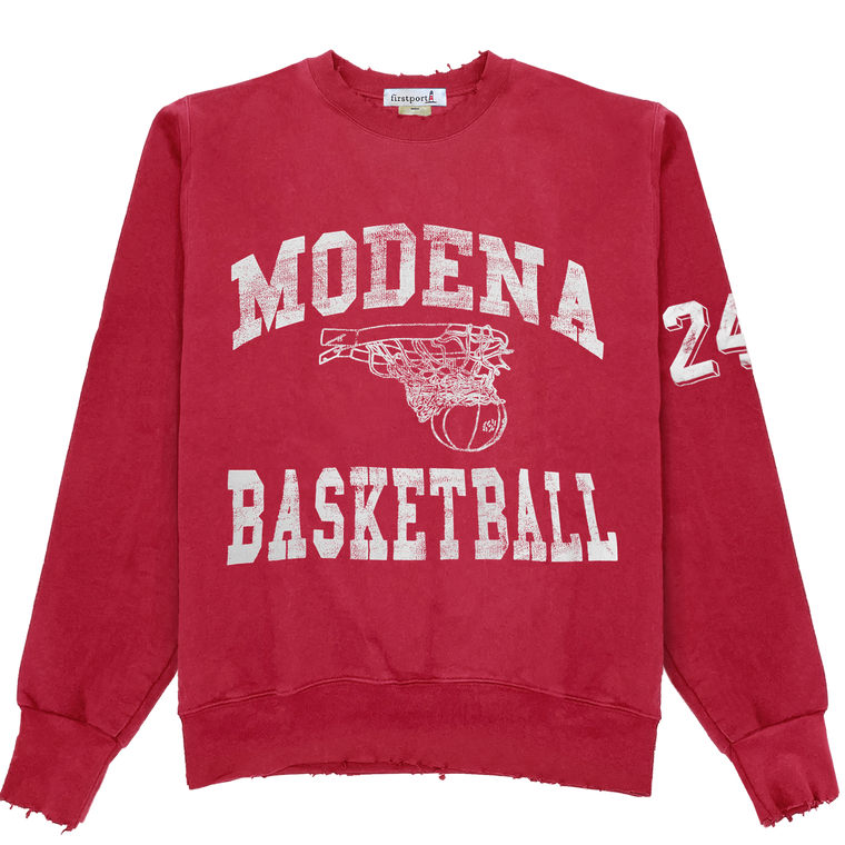 Modena Basketball Rugged Crewneck - Red