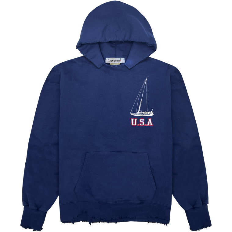 U.S.A Sail Rugged Hoodie (Limited Edition) - Navy