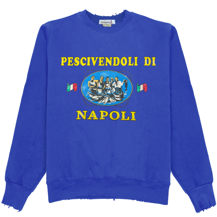 Napoli Fishmongers Crewneck Sweatshirt - Royal