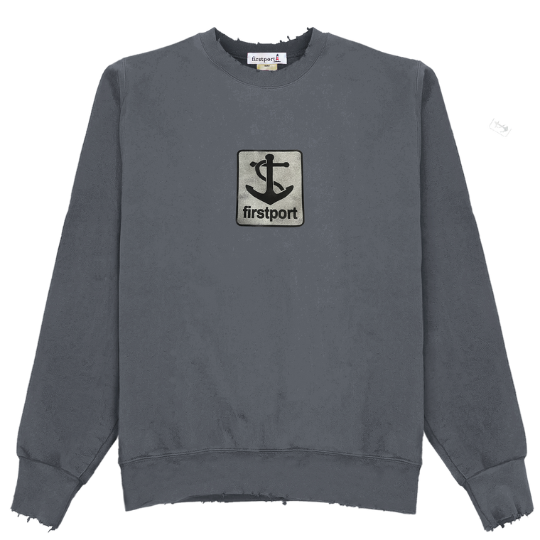 Anchor Badge Logo Sweatshirt - Smoke Grey