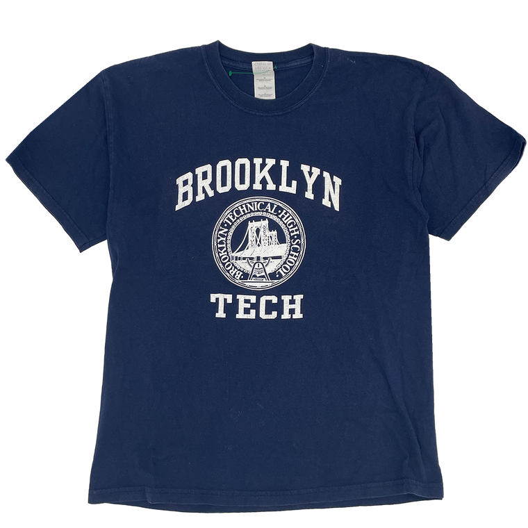 Brooklyn Tech Heavyweight Navy T-shirt - Size: Large