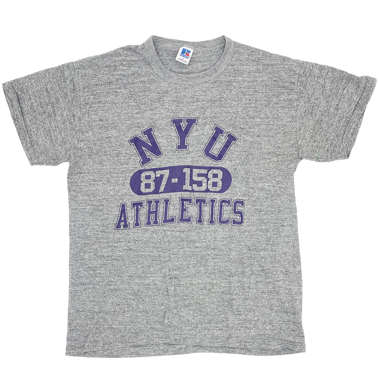 80s NYU 87-158 Athletics T-shirt - Size: M