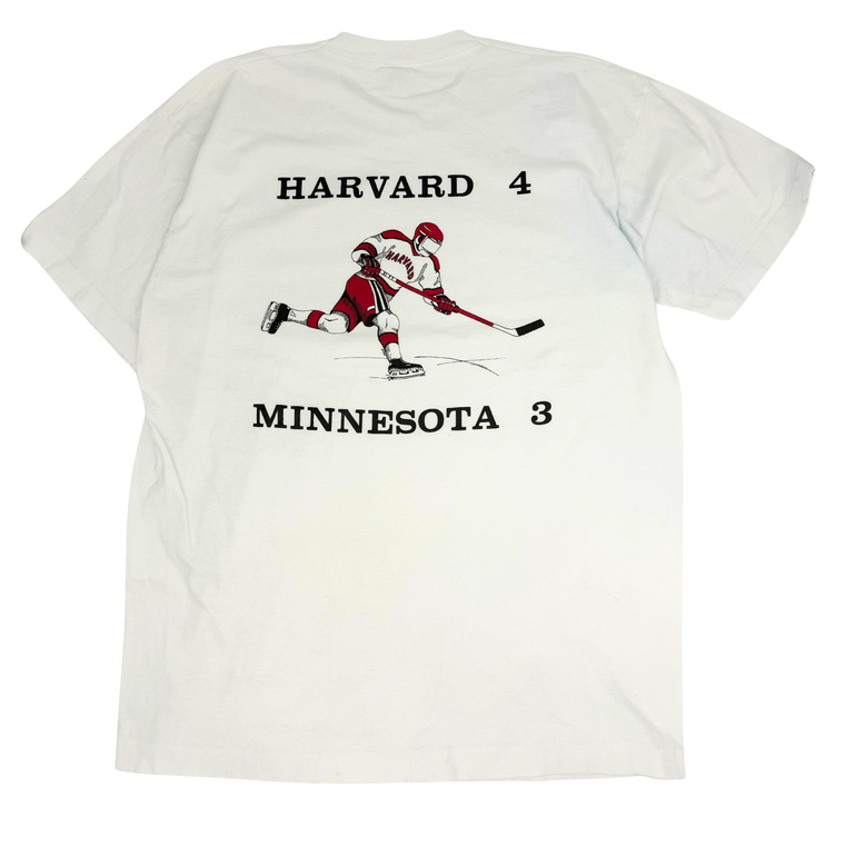 Vintage Harvard v Minnesota Hockey T-shirt- Size: XL