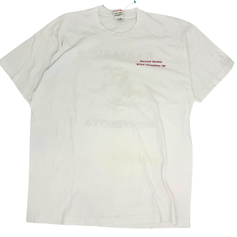 Vintage Harvard v Minnesota Hockey T-shirt- Size: XL